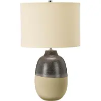 Elstead Lighting Grange Park Lampe de table E27 Gris, marron Crème, Made in UK (E27)