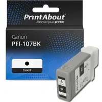 PrintAbout Cartouche compatible pour Canon PFI-107BK - Noir
