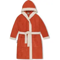Normani Peignoir 'Elounda' orange / blanc