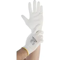 Hygostar 33817 Feinstrickhandschuhe Ultra Flex Hand weiß Gr. 6/XSPolyuréthaneBeschichtung Trägermaterial Nylon