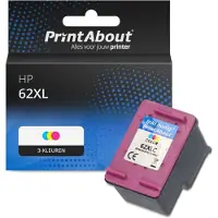 PrintAbout Cartouche compatible pour HP 62XL (C2P07AE) - 3-couleurs - Grande capacité