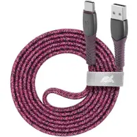 Rivacase PS6102 RD12 Câble USB 2.0 1,2 m USB C USB A Rouge