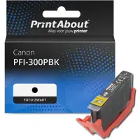PrintAbout Cartouche compatible pour Canon PFI-300PBK - Noir photo