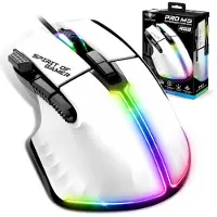 SPIRIT OF GAMER Souris filaire gaming Pro M5 pour PC Blanc