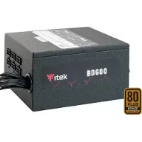 ITek BD600 unité d'alimentation d'énergie 600 W 24-pin ATX ATX Noir