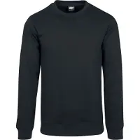 Urban Classics Sweat-shirt de - T-shirt Basic Terru - S - 5XL - pour Homme - noir - Taille 4XL