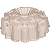 Birkmann Moule à pâtisserie Contoura Love, Moule à gâteau, Or