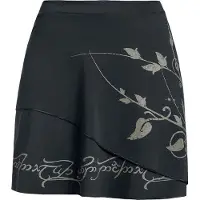 Le Seigneur Des Anneaux Jupe courte de - Feuilles Elfiques - S - XXL - pour Femme - noir - Taille S