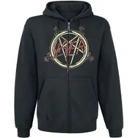 Slayer Sweat-shirt zippé à capuche de - Haunting - S - M - pour Homme - noir - Taille M