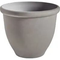 Beliani Cache-Pot Tesalia Matériaux Synthétiques Gris