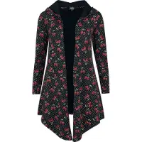 Rock Rebel by EMP Gilets & Ponchos de - Gilet avec Crânes Cerises - S - XXL - pour Femme - noir - Taille XL