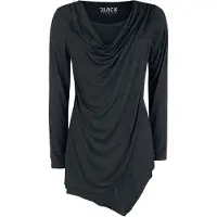 Black premium by emp T-shirt manches longues de - Haut Manches Longues Noir Avec Col Cascade - S - 5XL - pour Femme - noir - Taille M