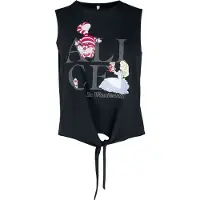 Alice Au Pays Des Merveilles Top Disney de - Alice - Wording - S - XXL - pour Femme - noir - Taille XXL