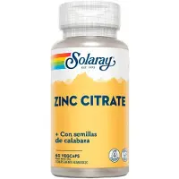 Solaray Citrate De Zinc 50mg 60 Unités