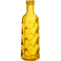 J-Line Bouteille martelee boite cadeau plastique jaune