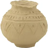J-Line Pot sphere papier mache naturel