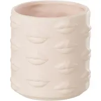 J-Line Cachepot bisou dolomie rose