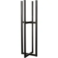 J-Line Pied pour cache-pot/panier elsa metal noir large