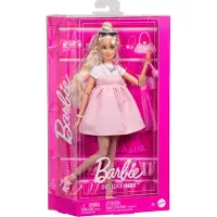 Barbie Poupée Deluxe Style Robe Rose Bonbon