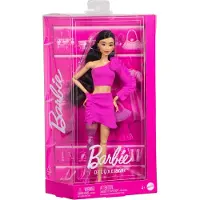 Barbie Poupée Barbie Deluxe Style dans une robe avec une rose HYV26