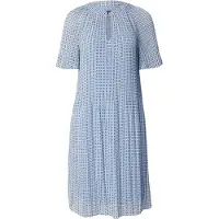 Comma Robe bleu / bleu foncé / blanc