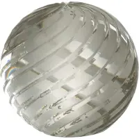 J-Line Presse papier ondes verre transparent medium