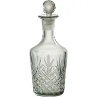 J-Line Bouteille faune verre transparent large