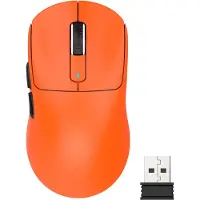 Attack Shark X3 Wireless Gaming Mouse - Filaire/2.4G/BT5.4 - Léger 49G - PAW3395 - 26000DPI - Orange