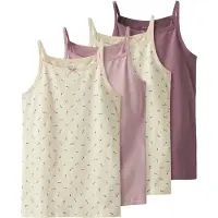 Name it Maillot de corps beige clair / vert foncé / lilas / mauve