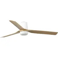 Faro Punt Tub M (Ø132cm) Ventilateur de Plafond White | Maple | LED