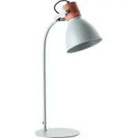 Brilliant Lampe de table moderne Erena, vert clair | tête orientable | métal/bois | 1x E27 max. 40 W | hauteur 52 cm
