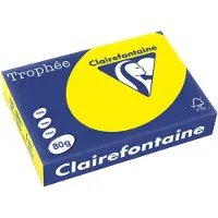 Clairefontaine Jaune soleil A4 Papier couleur 210 g/m² (250 feuilles)