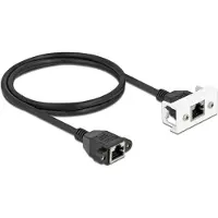 DeLOCK Rallonge réseau pour module Easy 45 S/FTP RJ45 femelle à RJ45 femelle Cat.6A 1 m sch