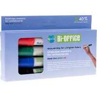 BI-Office Marqueur pour tableau blanc Earth-it 4s (4x)