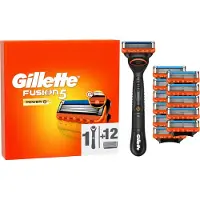 Gillette Rasoir Cosmétique Fusion5 Power pour hommes 12 lames précision soin de rasage