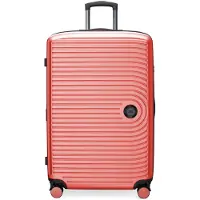Hauptstadtkoffer Centre - Grande valise à 4 roulettes doubles Valise de voyage XL avec extension, valise rigide TSA stable, 130 L, corail