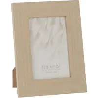 J-Line Cadre photo 10x15cm tisse texture polystyrene beige clair