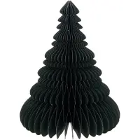 J-Line Sapin de noel pliant papier vert large