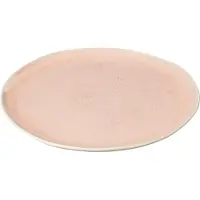 J-Line Assiette lara porcelaine saumon large