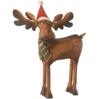 J-Line Elan chapeau de noel acier mix small