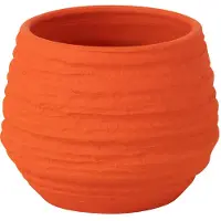 J-Line Cachepot fiesta ceramique orange small