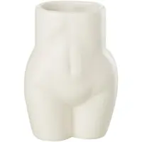 J-Line Cachepot corps dolomie blanc
