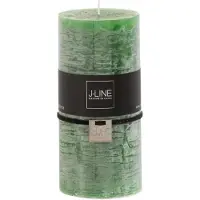 J-Line Bougie cylindrique vert clair l -52h