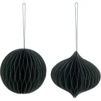 J-Line Boule de noel vert large assortiment de 2