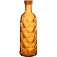 J-Line Bouteille martelee boite cadeau plastique orange
