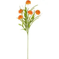 J-Line Branche chrysantheme artificiel orange