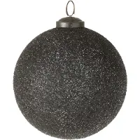 J-Line Boule de noel paillettes verre mauve large