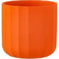 J-Line Cachepot summer ceramique orange medium