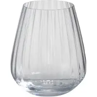 J-Line Verre a eau lignes verre transparent