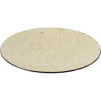 J-Line Plat nuye rond mosaique/papier ivoire